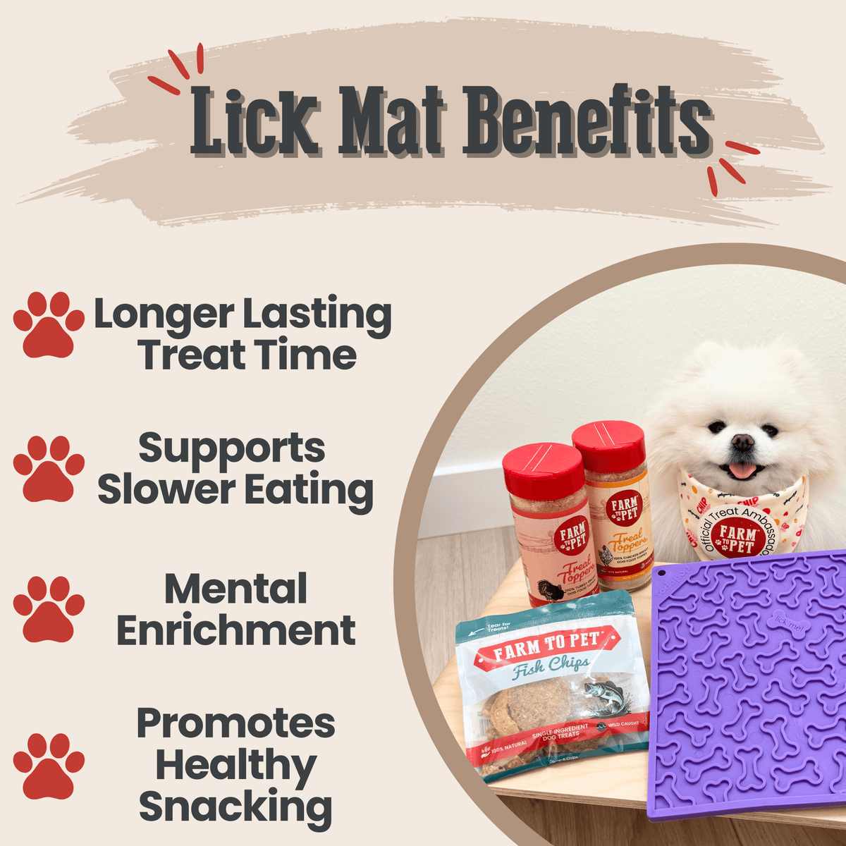 Dog Lick Mats | Slow Feeder & Enrichment Mat for Dogs