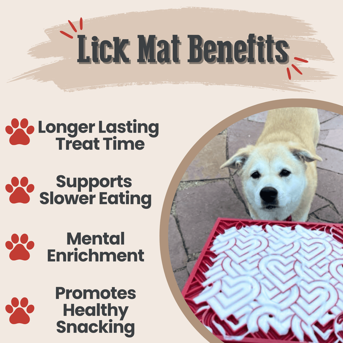 Dog Lick Mats | Slow Feeder & Enrichment Mat for Dogs