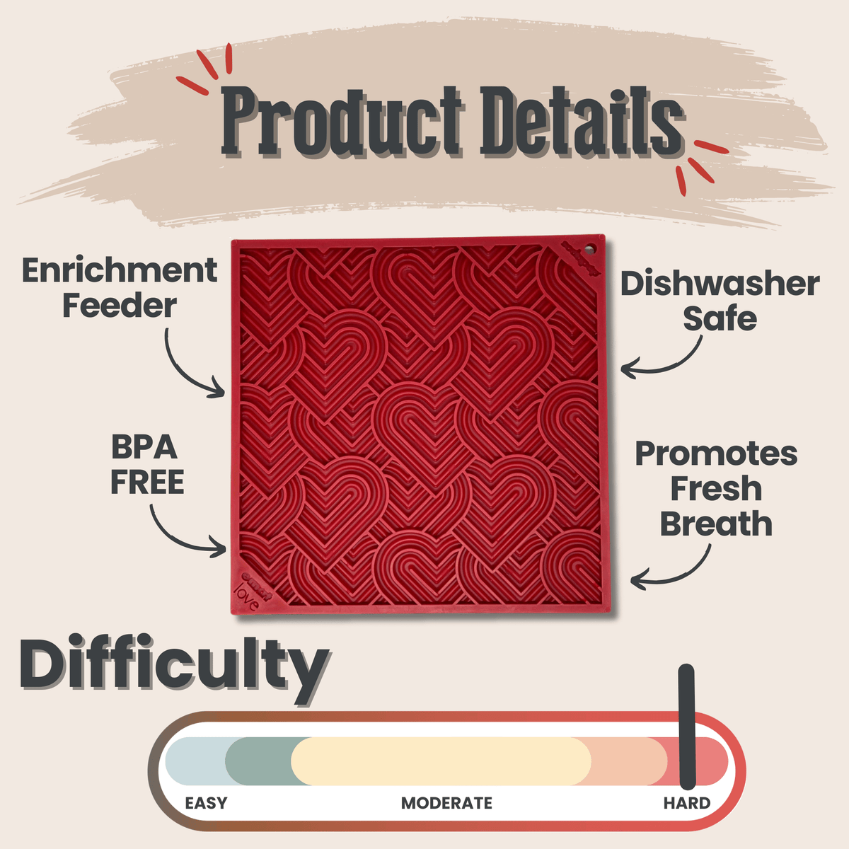 Dog Lick Mats | Slow Feeder & Enrichment Mat for Dogs