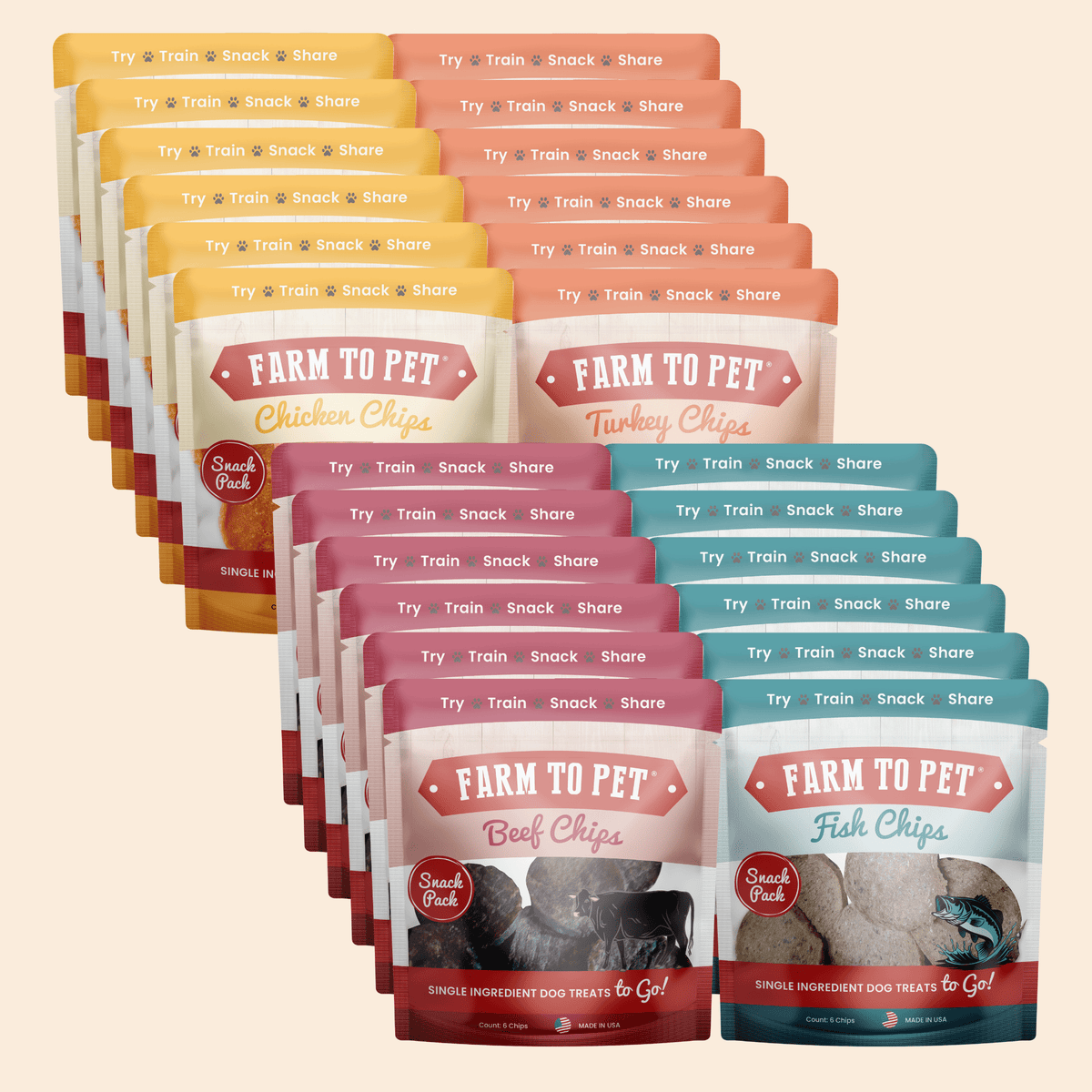 Dog Treat Sampler Pack for Picky Pups