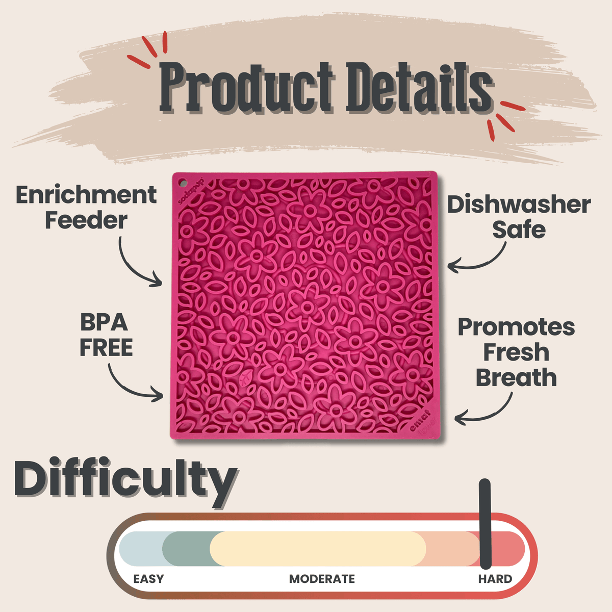 Dog Lick Mats | Slow Feeder & Enrichment Mat for Dogs